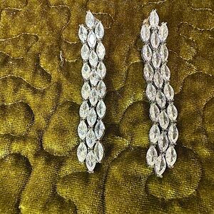 CRYSTAL drop earrings